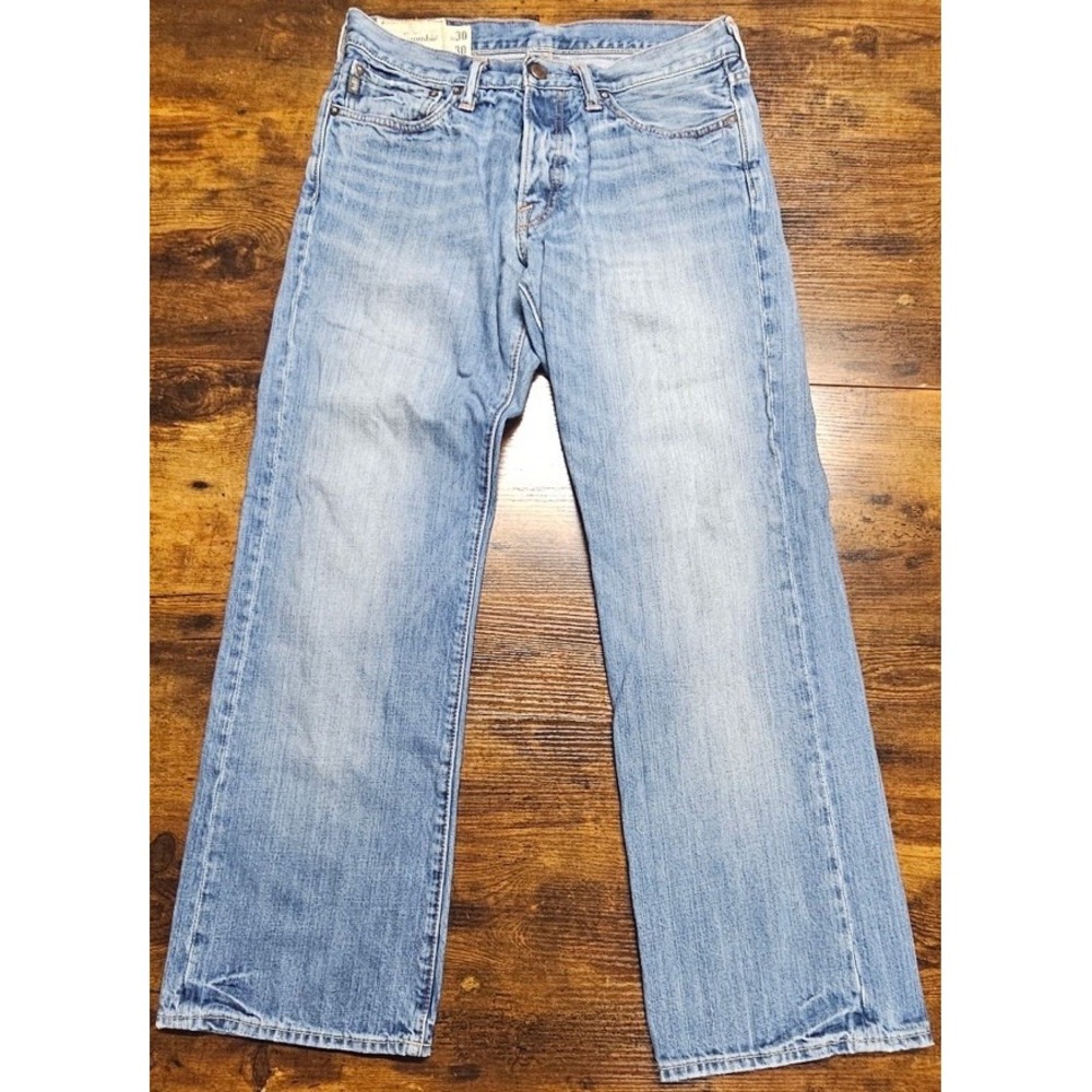 Abercrombie & Fitch Y2K Kilburn Boot Jeans Light Wash Button Fly Bootcut 30x30